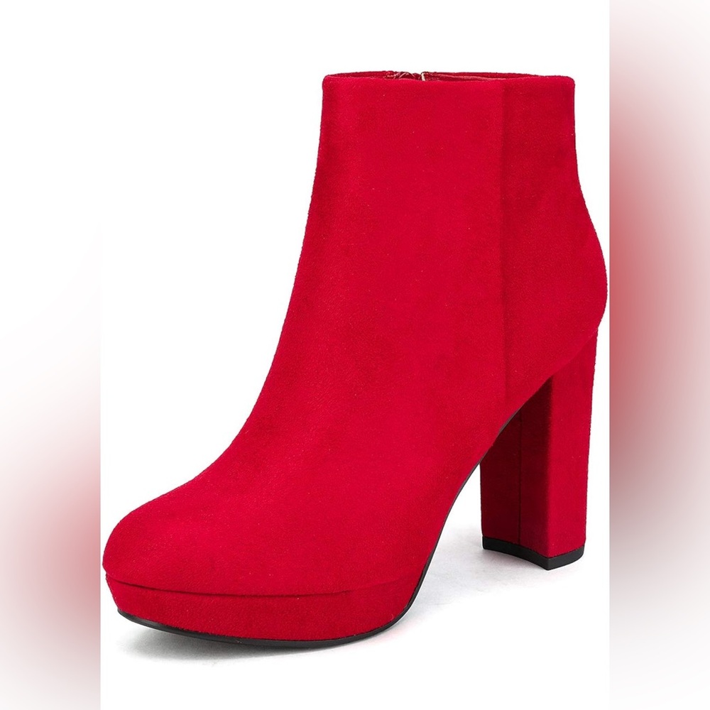 DREAM PAIRS Stomp High Heel Ankle Boots!